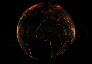 30张地球旋转3840宽新媒体自媒体素材免费PPT背景图片下载