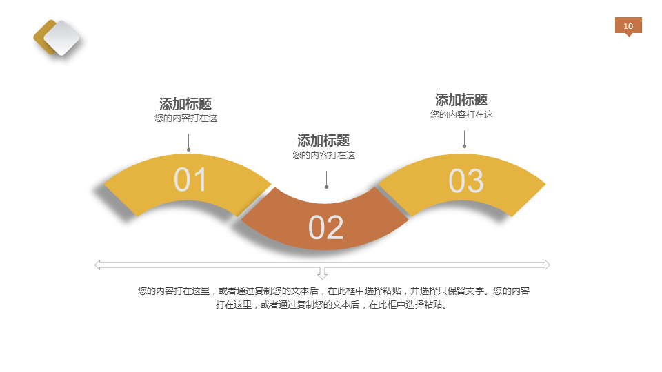 金色金融投资理财幻灯片PPT模板