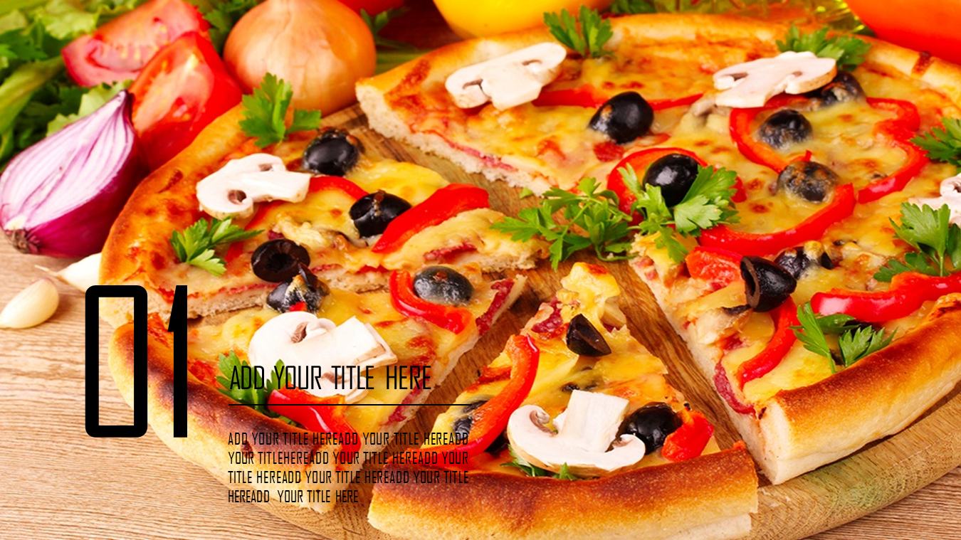 美味披萨幻灯片PPT模板免费下载
