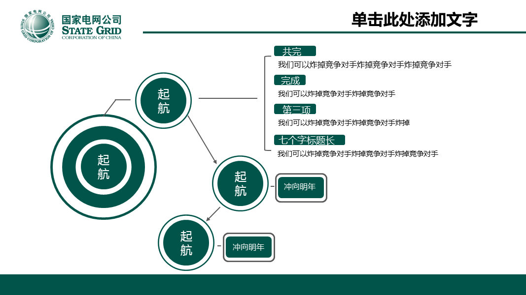 国家电网分公司工作汇报幻灯片PPT模板下载