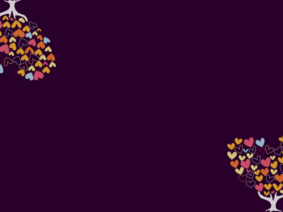 紫色爱心树背景的时尚女性幻灯片PPT模板免费下载