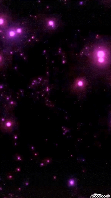 紫色粒子竖版720P高清6秒gif动图新自媒体短视频制作素材下载