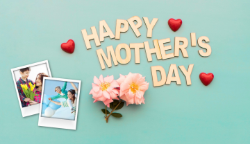 Happy Mother's Day母亲节电子相册幻灯片PPT模板免费下载