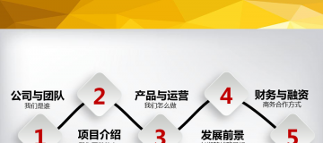 红黑微立体商业融资计划书幻灯片PPT图表