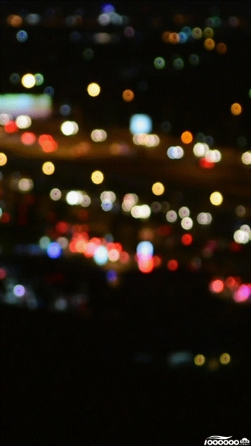 夜晚车灯竖版720P高清6秒GIF动图新自媒体短视频制作素材下载