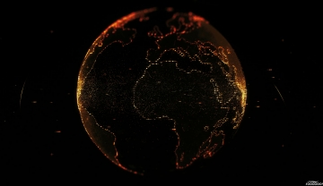30张地球旋转3840宽新媒体自媒体素材免费PPT背景图片下载