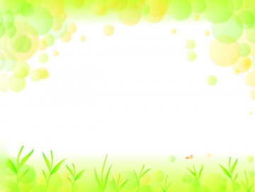 黄色绿色抽象小草淡雅PPT背景图片