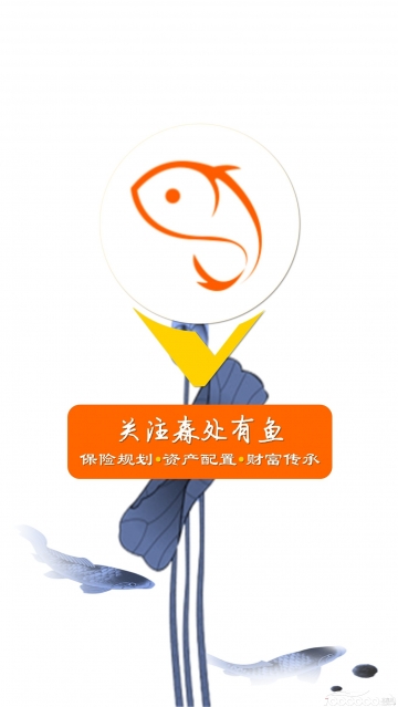 森处有鱼客户订制片头片尾LOGO动画黑白橙色背景短视频素材下载